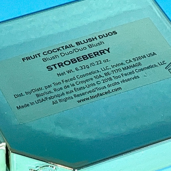 🎀 $43 - Strobeberry Too Faced Tutti Frutti Fruit Cocktail Blush Duo New in Box - Picture 5 of 12